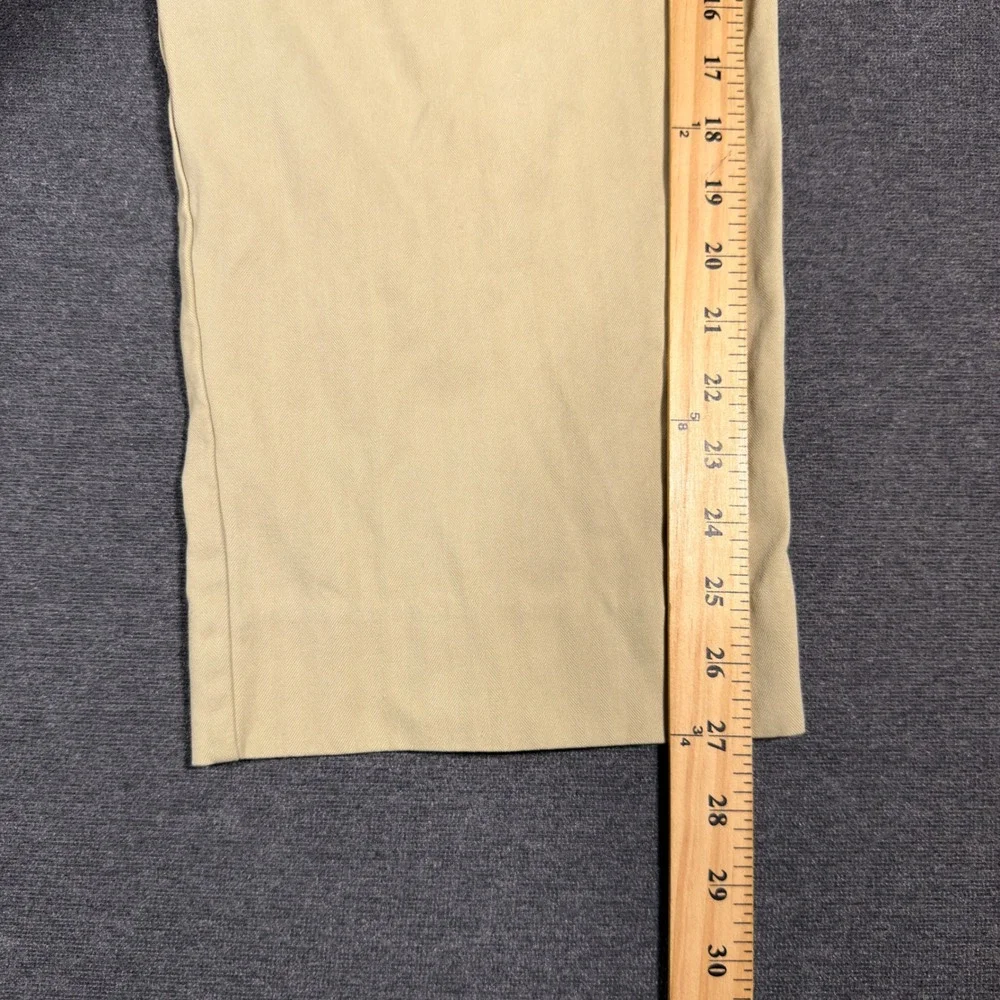 Tommy Bahama Pleated Pants Mens 34x27 Tan Silk Casual Chino Beach Vacation Hem